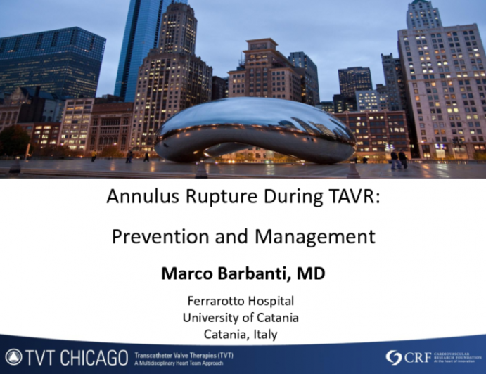 Annulus Rupture During TAVR: Prevention and Management