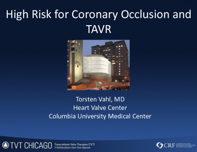 Case Presentation: High Risk for Coronary Occlusion and TAVR