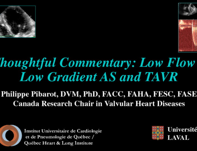 Thoughtful Commentary: Low Flow  Low Gradient AS and TAVR