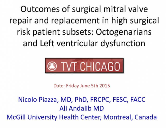 Mitral Valve Surgery in High-Risk Patient Populations: Focus on Octogenarians and Left Ventricular Dysfunction