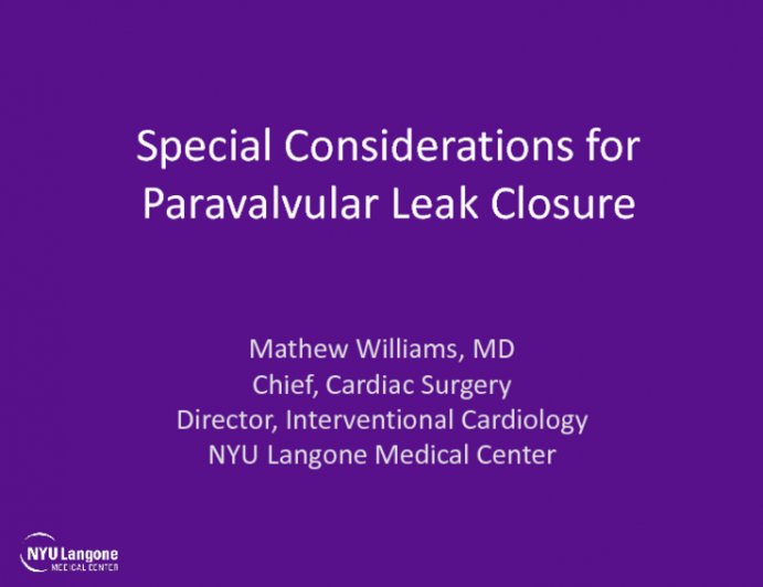 Special Considerations for Paravalvular Leak Closure After TAVR