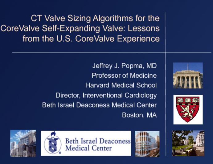 CT Valve Sizing Algorithms for the CoreValve Self-Expanding Valve: Lessons From the US CoreValve Experience