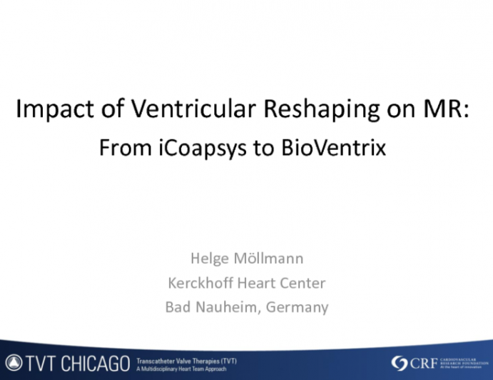 Impact of Ventricular Reshaping on MR: From iCoapsys to BioVentrix