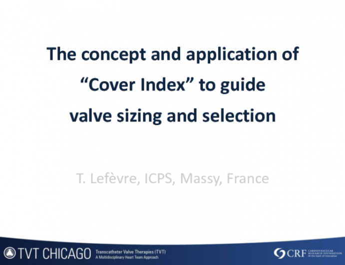 The Concept and Application of Cover Index to Guide Valve Sizing and Selection