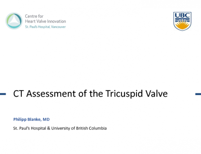 CT Assessment of the Tricuspid Valve