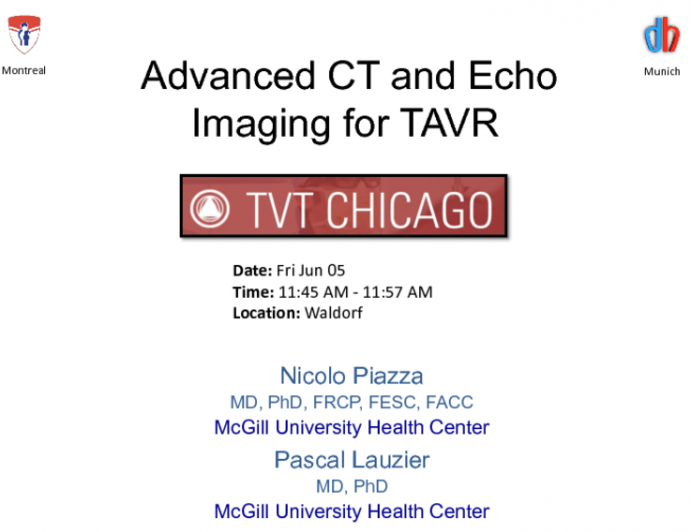 Advanced CT and Echo Imaging for TAVR