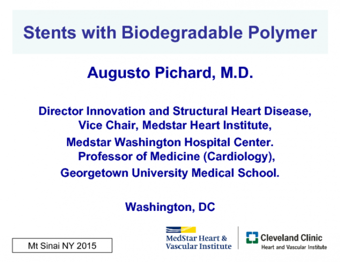 Stents with Biodegradable Polymer