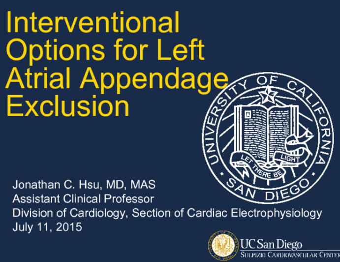 Interventional Options for Left Atrial Appendage Exclusion