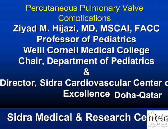 Percutaneous Pulmonary Valve Complications