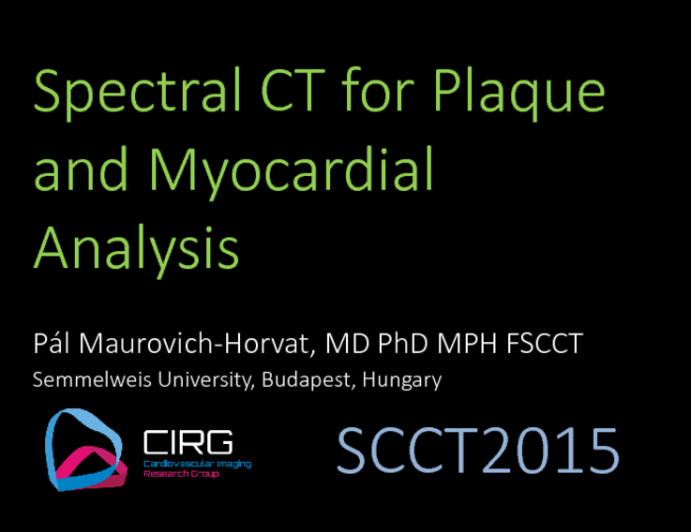 Spectral CT for Plaque and Myocardial Analysis