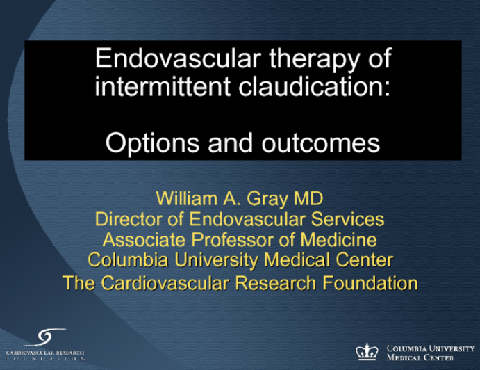 Endovascular therapy of intermittent claudication: Options and outcomes