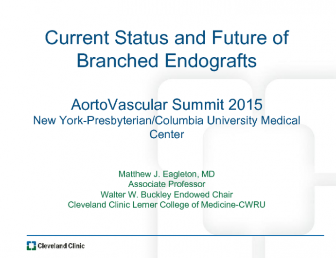 Current Status and Future of Branched Endografts