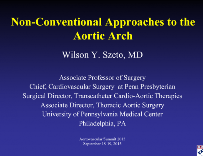 Non-conventional Approaches to the Aortic Arch