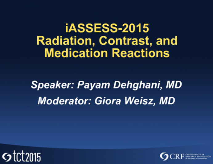 Complications Related to Contrast, Commonly Used Medications, and Radiation Exposure