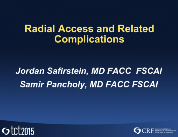 Radial Access and Related Complications