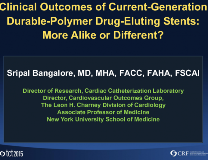 Clinical Outcomes of Current-Generation Durable-Polymer Drug-Eluting Stents: More Alike or Different?