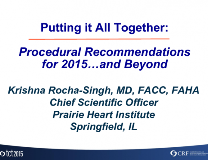 Putting It All Together: Procedural Recommendations in 2015