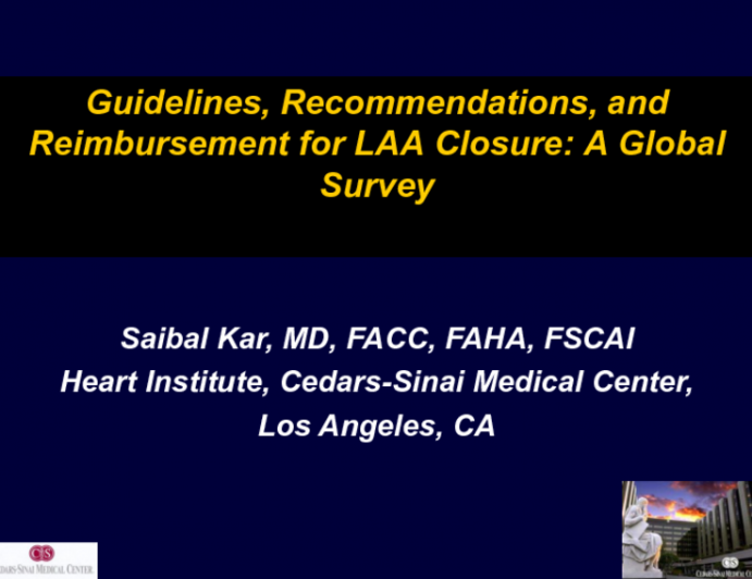 Guidelines, Recommendations, and Reimbursement for LAA Closure: A Global Survey