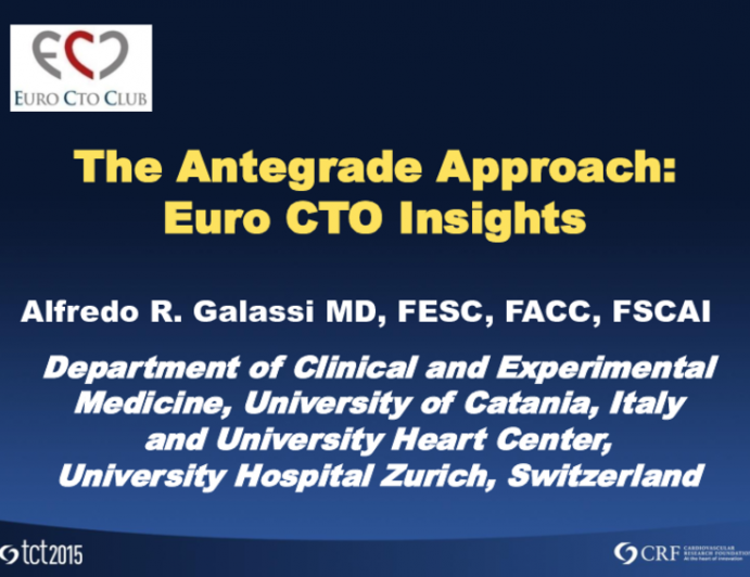 The Antegrade Approach: Euro CTO Insights