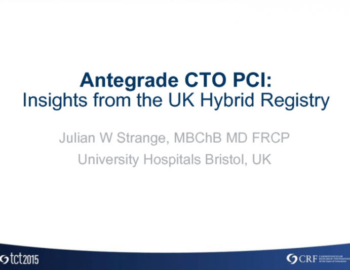 The Antegrade Approach: UK CTO Registry Insights