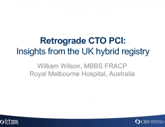 The Retrograde Approach: UK CTO Registry Insights