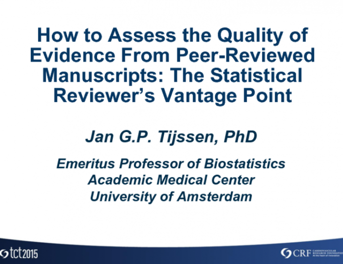 How to Assess the Quality of Evidence From Peer-Reviewed Manuscripts: The Statistical Reviewers Vantage Point