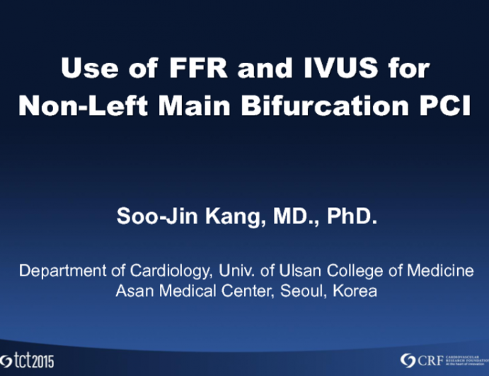 Use of FFR and IVUS for NonLeft Main Bifurcation PCI