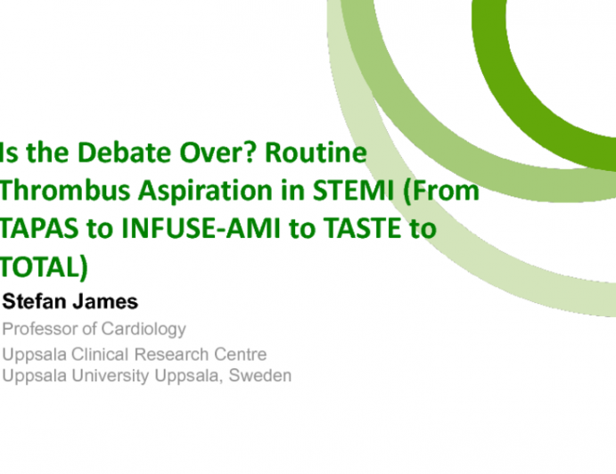 Is the Debate Over? Routine Thrombus Aspiration in STEMI (From TAPAS to INFUSE-AMI to TASTE to TOTAL)