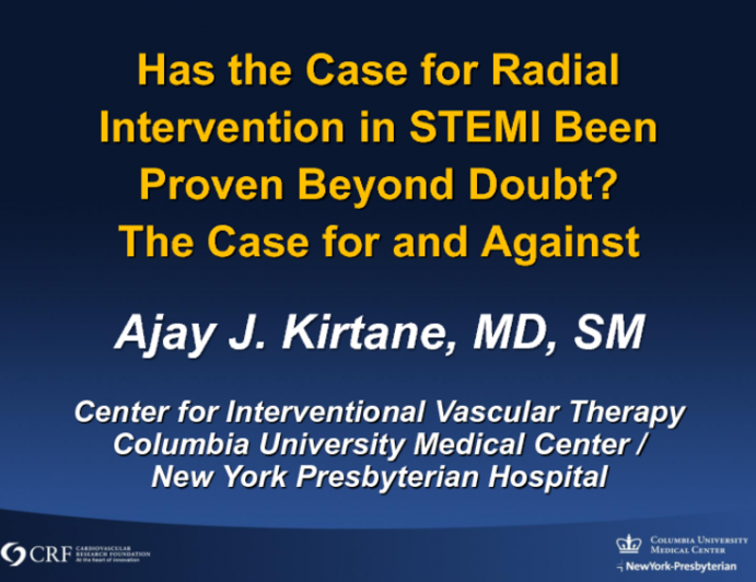 Has the Case for Radial Intervention in STEMI Been Proven Beyond Doubt? The Case for and Against (an Internal Debate)