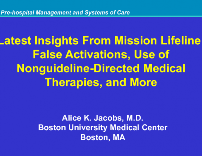 Latest Insights From Mission Lifeline: False Activations, Use of Nonguideline-Directed Medical Therapies, and More