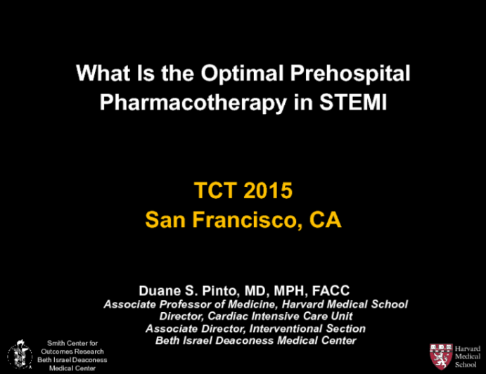 What Is Optimal Prehospital Pharmacotherapy for STEMI in 2015?