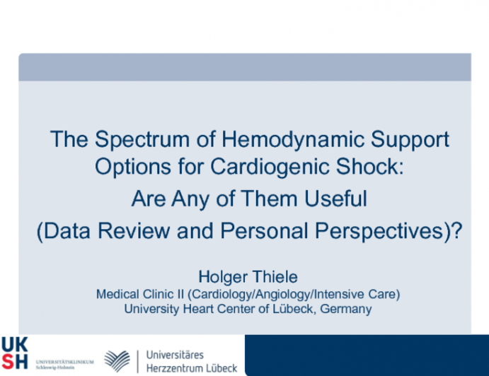 The Spectrum of Hemodynamic Support Options for Cardiogenic Shock II: Are Any of Them Useful (Data Review and Personal Perspectives)?