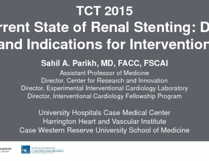 Current State of Renal Stenting: Data and Indications for Intervention