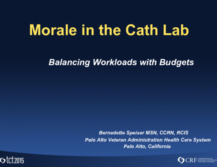 Morale in the Cath Lab: Balancing Workloads With Budgets