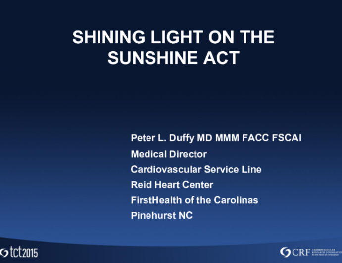 Shining Light on the Sunshine Act