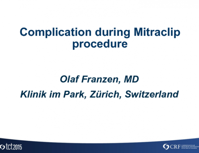 Case 3 Introduction: A Complication During MitraClip Implantation