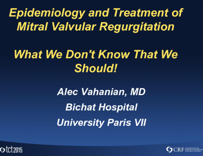 Epidemiology and Treatment of Mitral Valvular Regurgitation: What We Don't Know That We Should!