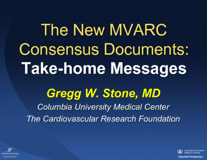 The New MVARC Consensus Documents: Take-home Messages