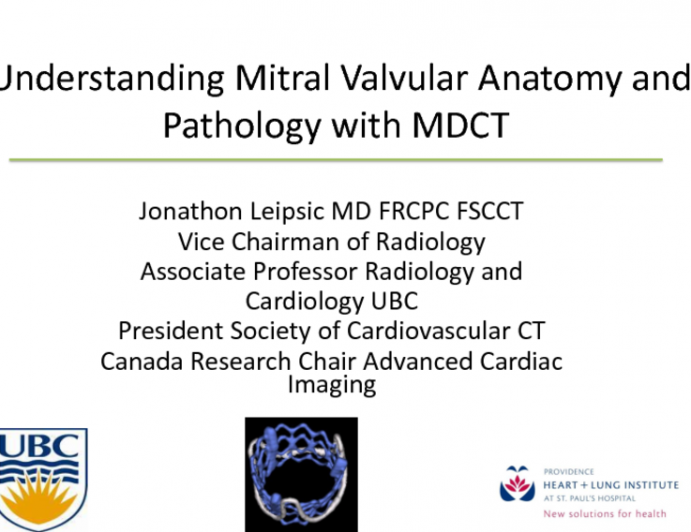 Emerging Role of CT for Assessment of Mitral Valve Anatomy and Dysfunction