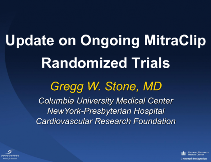 Update on Ongoing MitraClip Randomized Trials