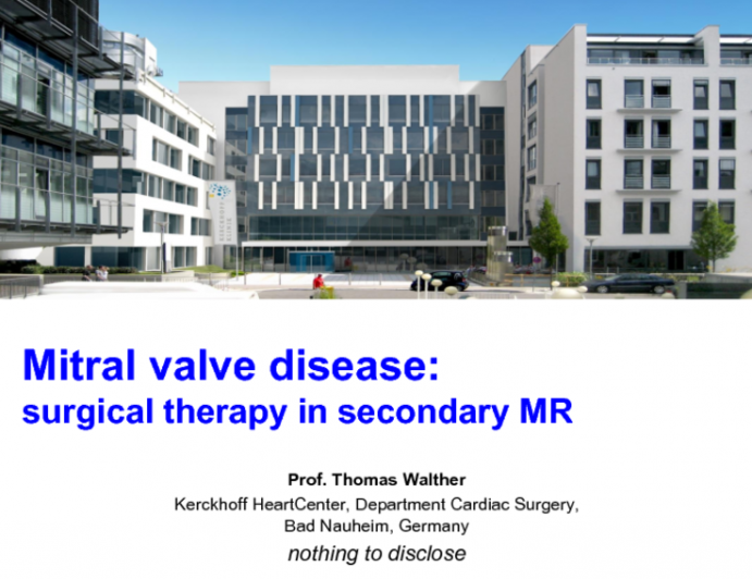 I Performed Surgery in This Intermediate-Risk Patient With Isolated Secondary MR With These Results: Does the Panel Agree?