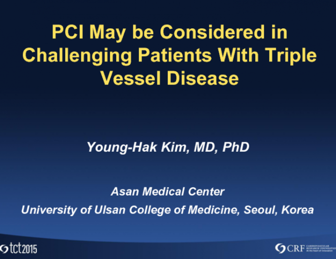 PCI May Be Considered in Challenging Patients With Triple-Vessel Disease