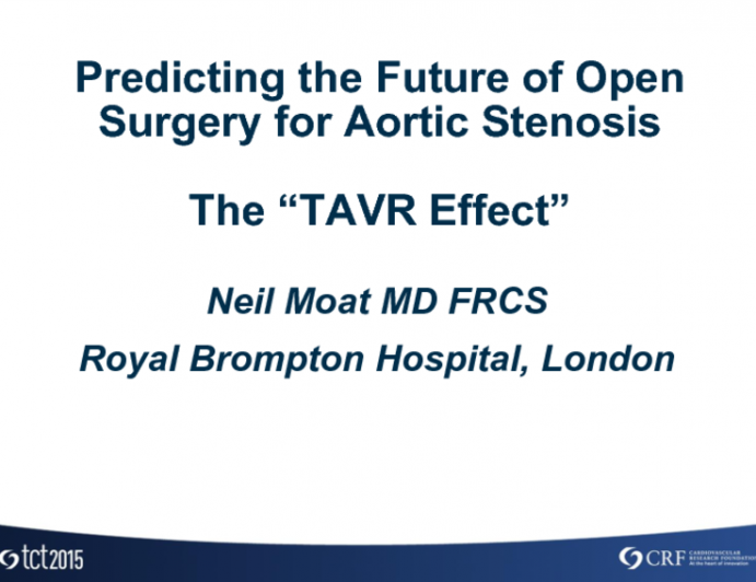 Predicting the Future of Open Surgery for Aortic Stenosis: The TAVR Effect