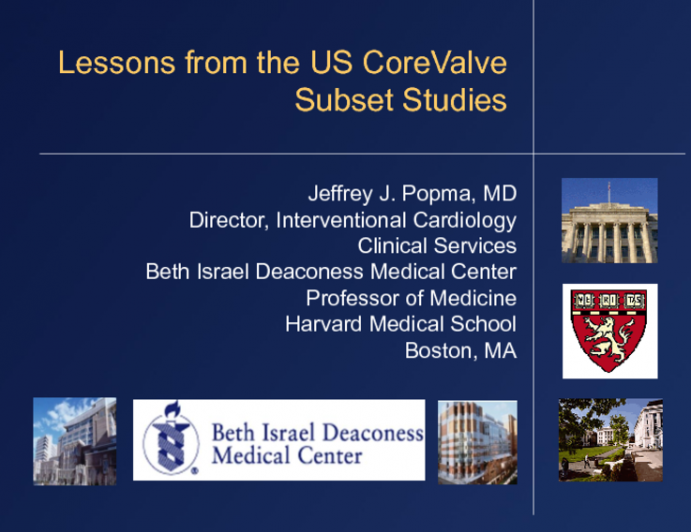 Updates From the US CoreValve Studies 2: Reports From Selected Substudies