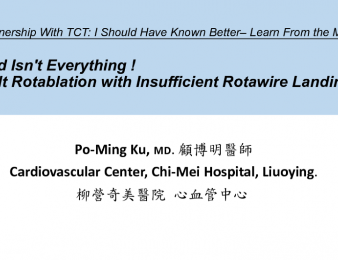 Case 3: Diamond Isn't Everything! (Difficult Rotablation With Insufficient Rotawire Landing Zone)