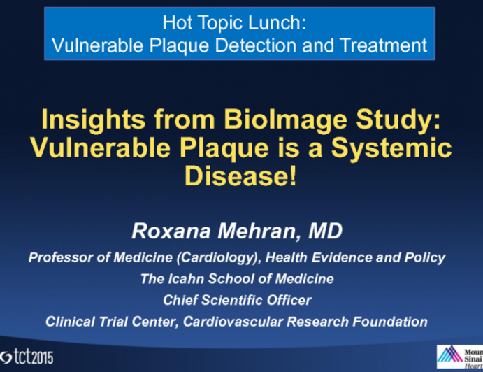 Insights From BioImage: Vulnerable Plaque Is a Systemic Disease
