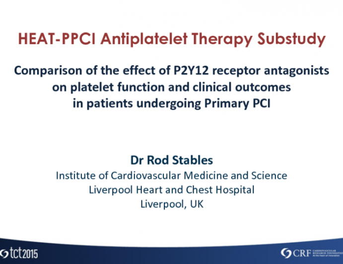 New Data: Results of the HEAT-PPCI Platelet Substudies