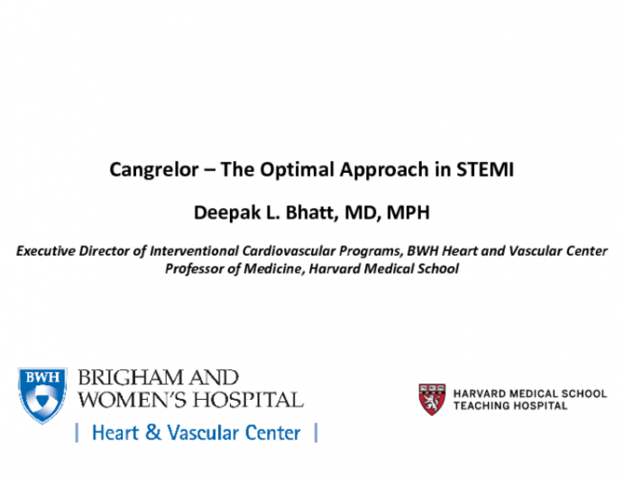 Debate: What Is the Optimal ADP-Antagonist Preloading Approach in STEMI? Cangrelor!