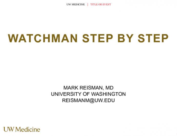 Watchman Step-by-Step