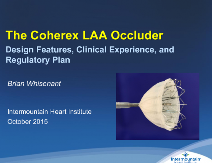 Coherex WaveCrest and the WAVECREST 2 Randomized Trial